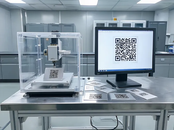 Laser marking validation bench