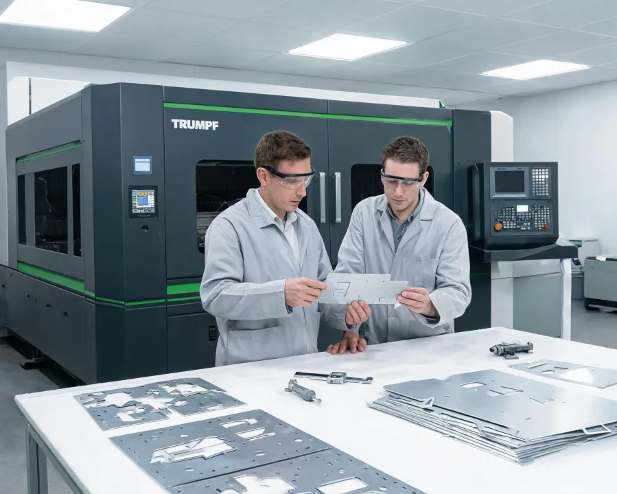 TRUMPF application lab with laser equipment