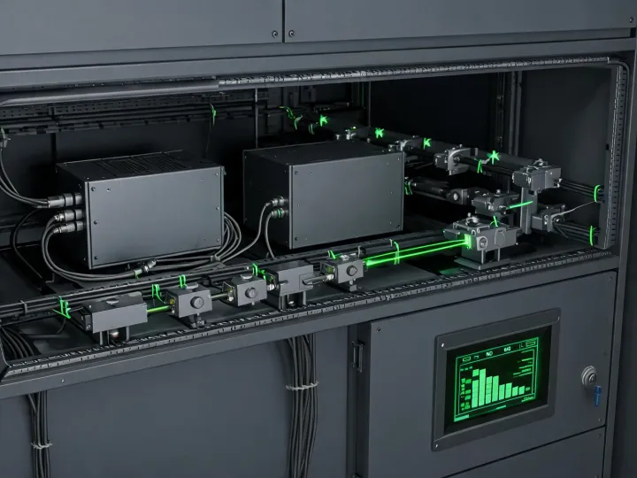 Fiber and CO2 laser source
